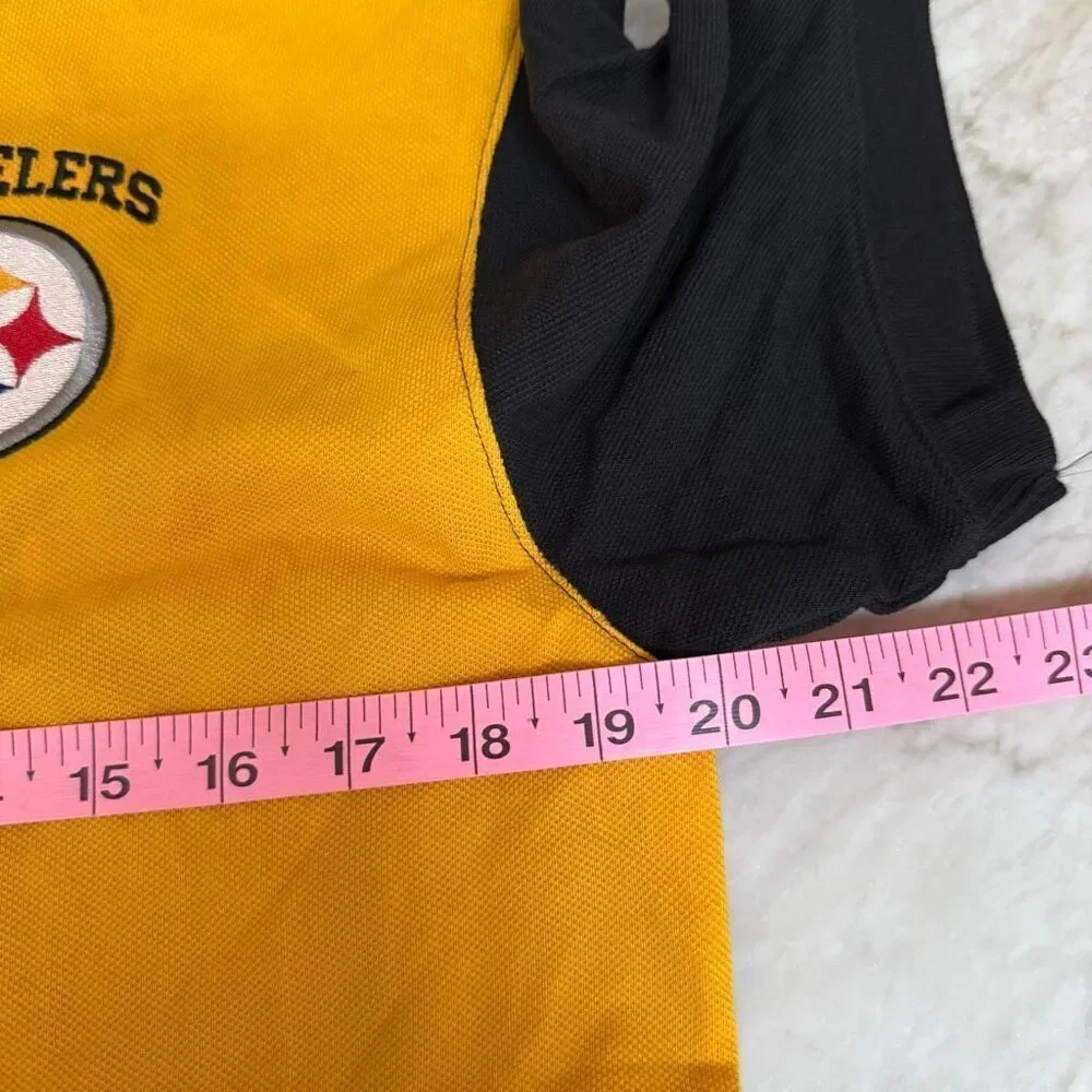 Nike NFL football Pittsburgh Steelers Men's Polo shirt 100% cotton size S NWT
